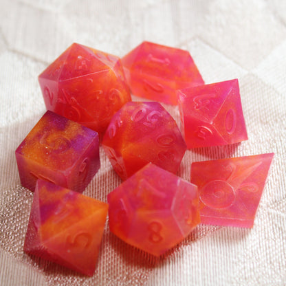 RAW Handmade Tropical Vacation Dice (Glow-in-the-dark!)