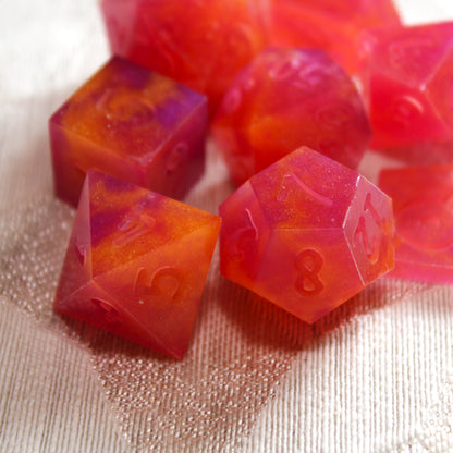 RAW Handmade Tropical Vacation Dice (Glow-in-the-dark!)