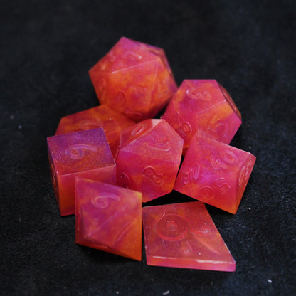 RAW Handmade Tropical Vacation Dice (Glow-in-the-dark!)