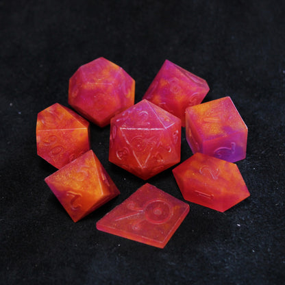 RAW Handmade Tropical Vacation Dice (Glow-in-the-dark!)