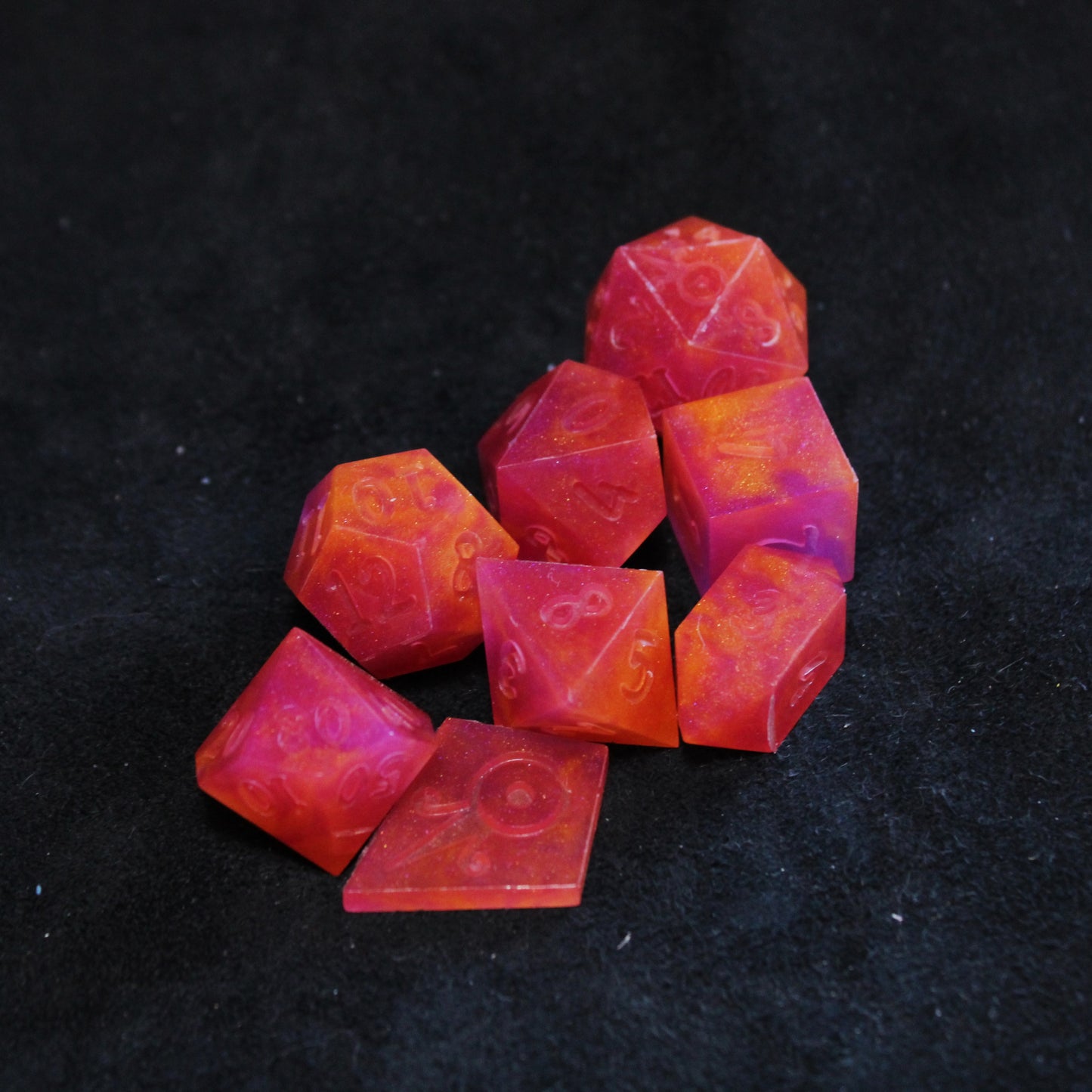 RAW Handmade Tropical Vacation Dice (Glow-in-the-dark!)