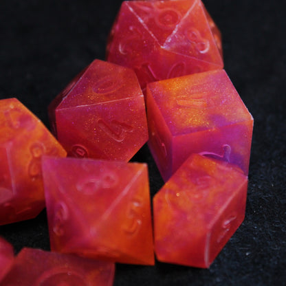 RAW Handmade Tropical Vacation Dice (Glow-in-the-dark!)