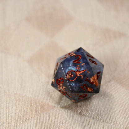 Handmade Tumultuous Waters d20