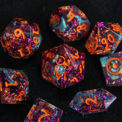 Handmade Autumn Fright Dice