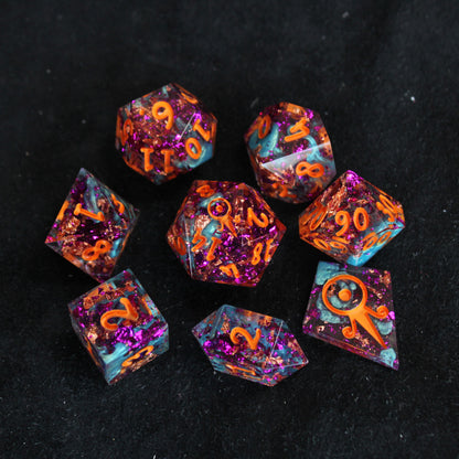 Handmade Autumn Fright Dice