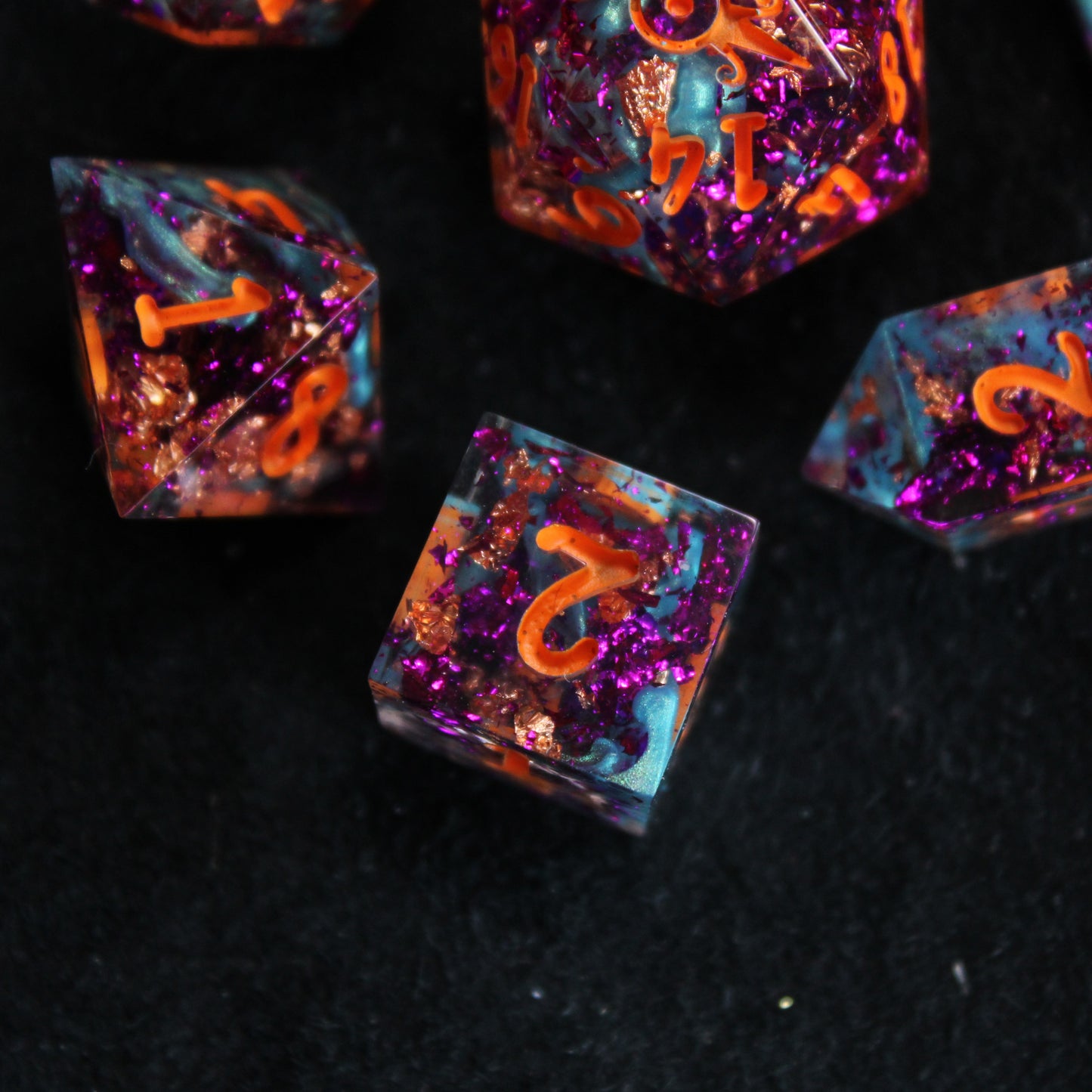 Handmade Autumn Fright Dice