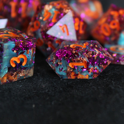 Handmade Autumn Fright Dice