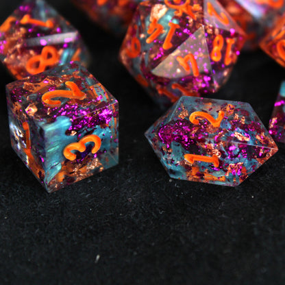 Handmade Autumn Fright Dice