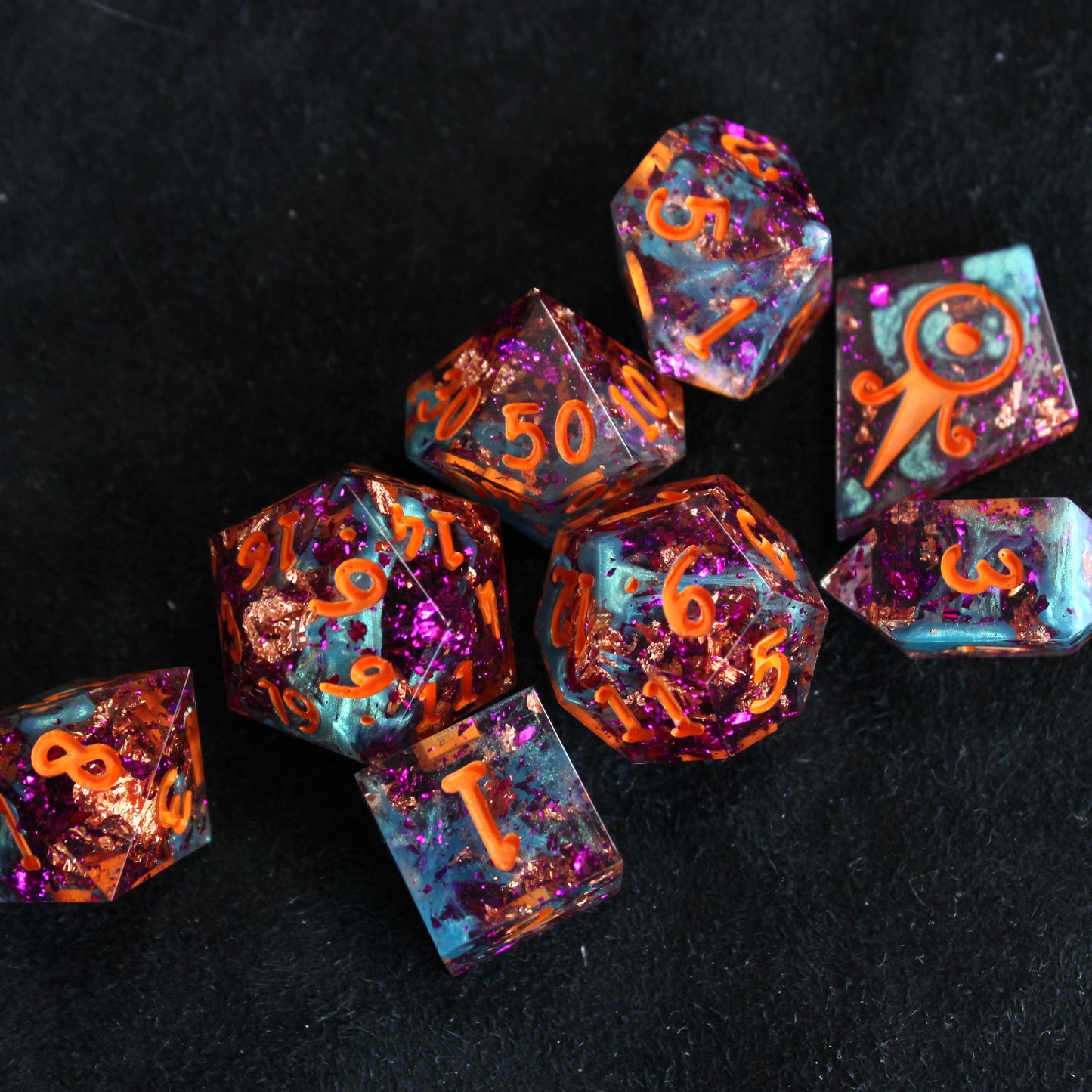 Handmade Autumn Fright Dice