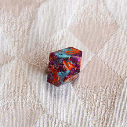 Handmade Autumn Fright Dice