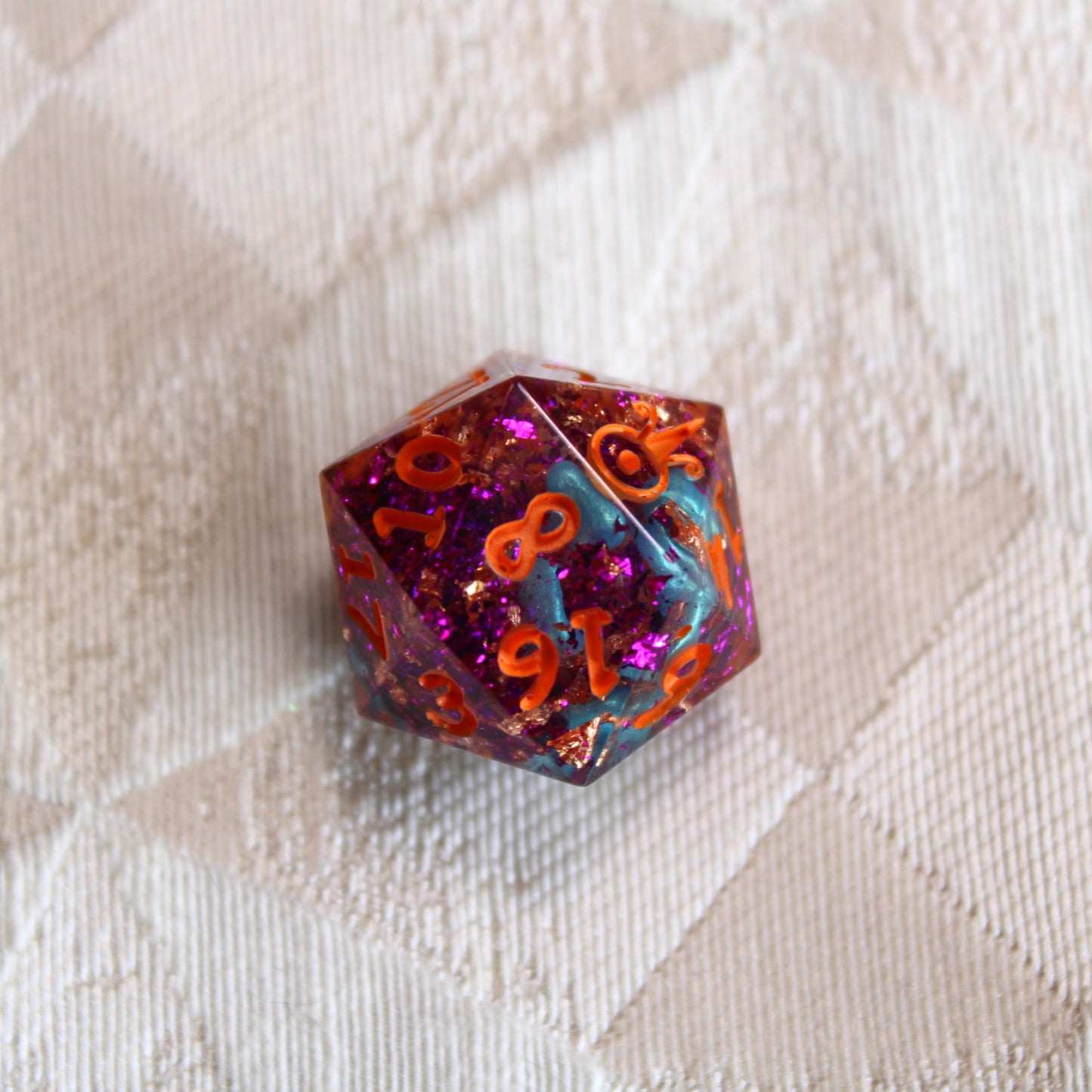 Handmade Autumn Fright Dice