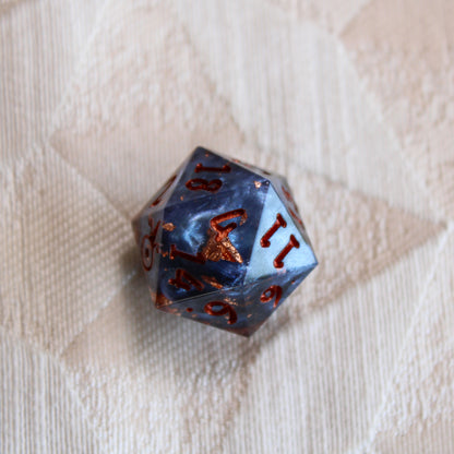 Handmade Tumultuous Waters d20