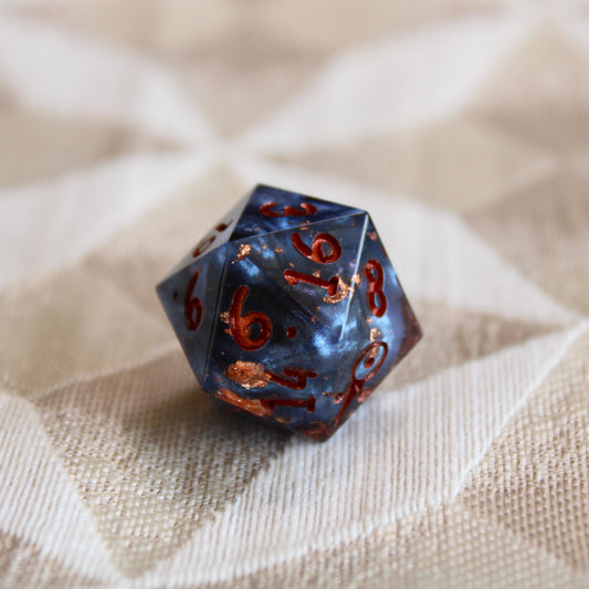 Handmade Tumultuous Waters d20