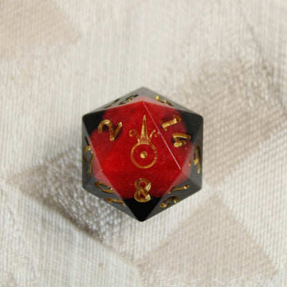Handmade Molten Core d20