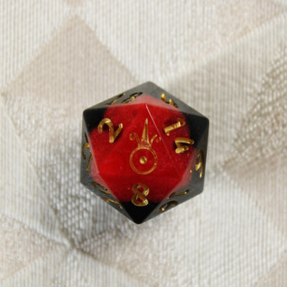 Handmade Molten Core d20
