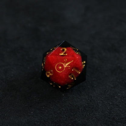 Handmade Molten Core d20