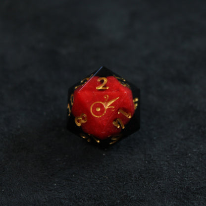 Handmade Molten Core d20
