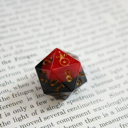 Handmade Molten Core d20