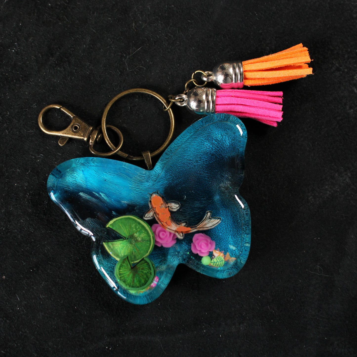 Butterfly Pond Shaker Charm