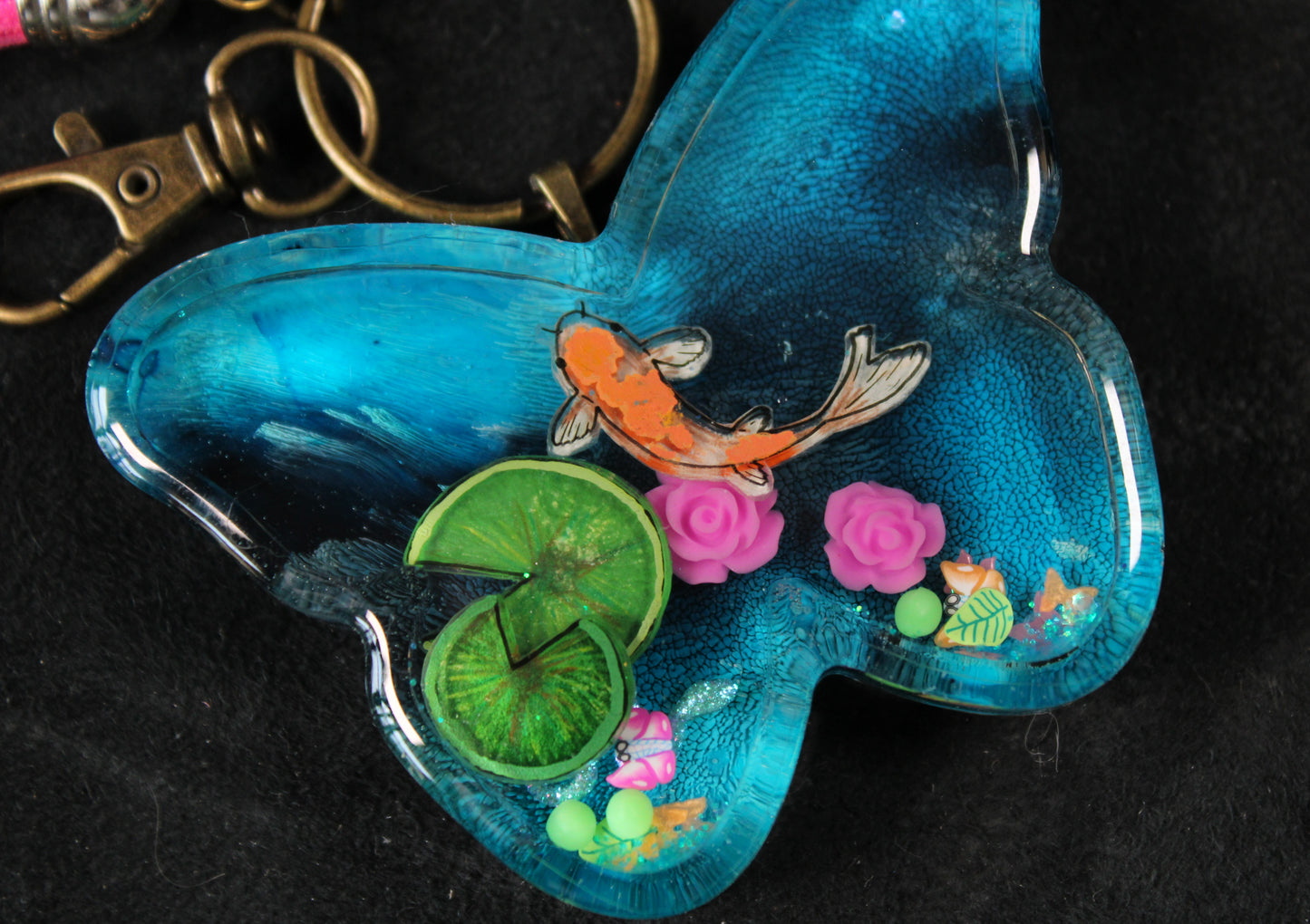 Butterfly Pond Shaker Charm