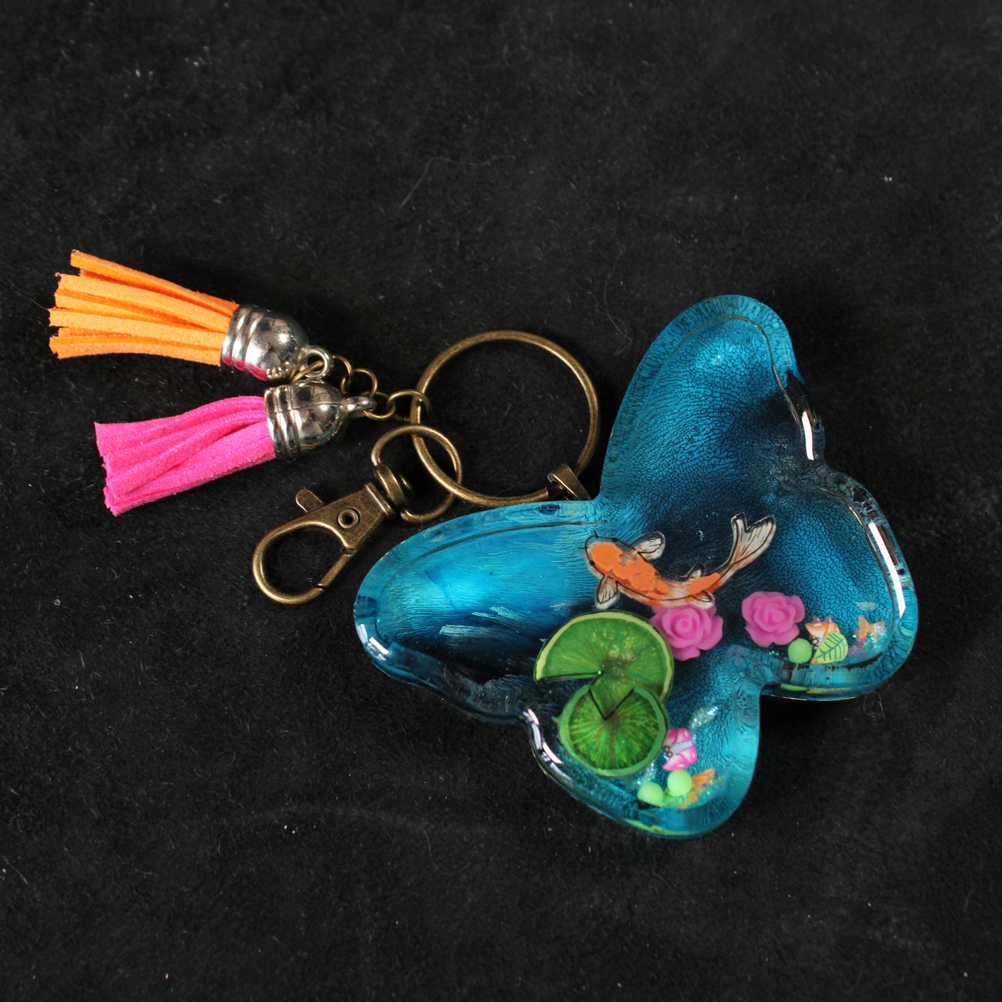 Butterfly Pond Shaker Charm