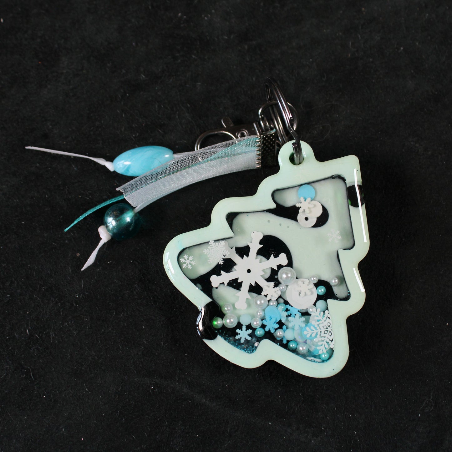 Winter Trees Shaker Charm