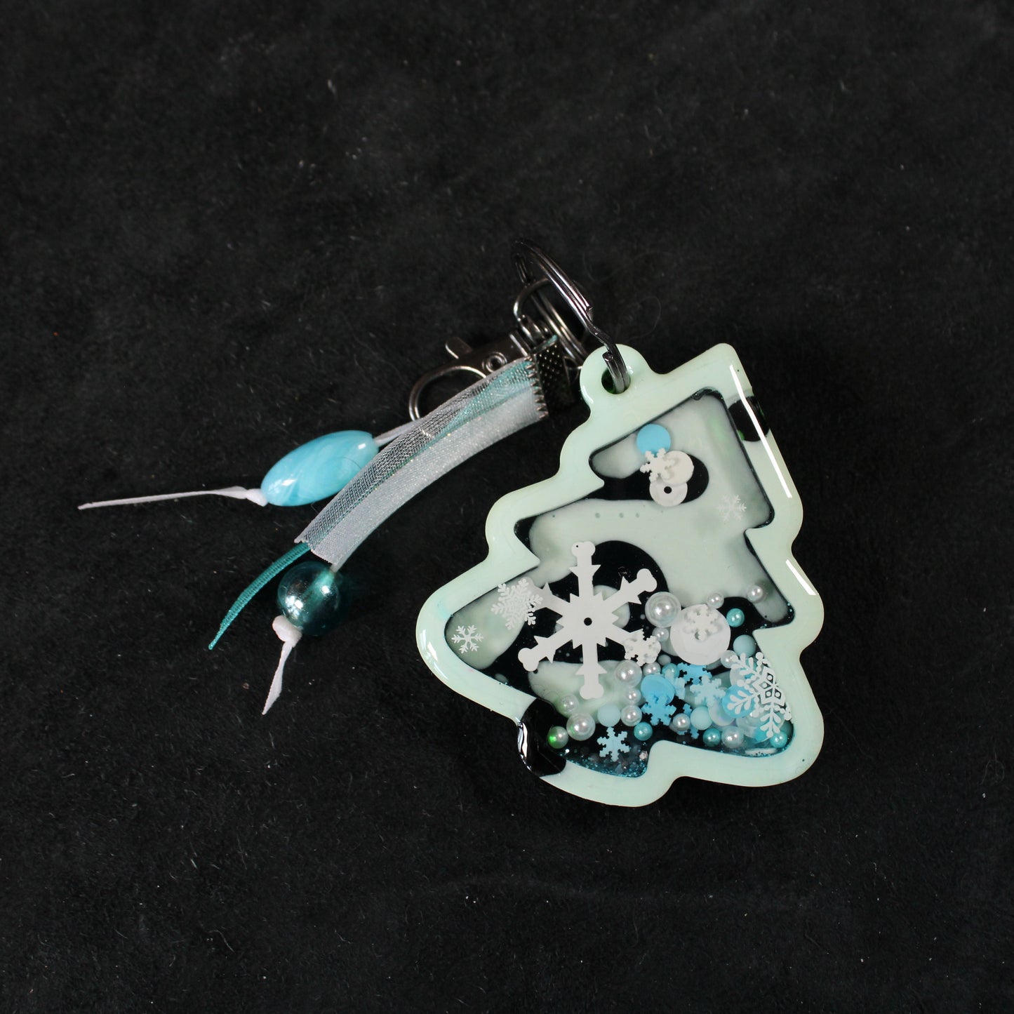 Winter Trees Shaker Charm