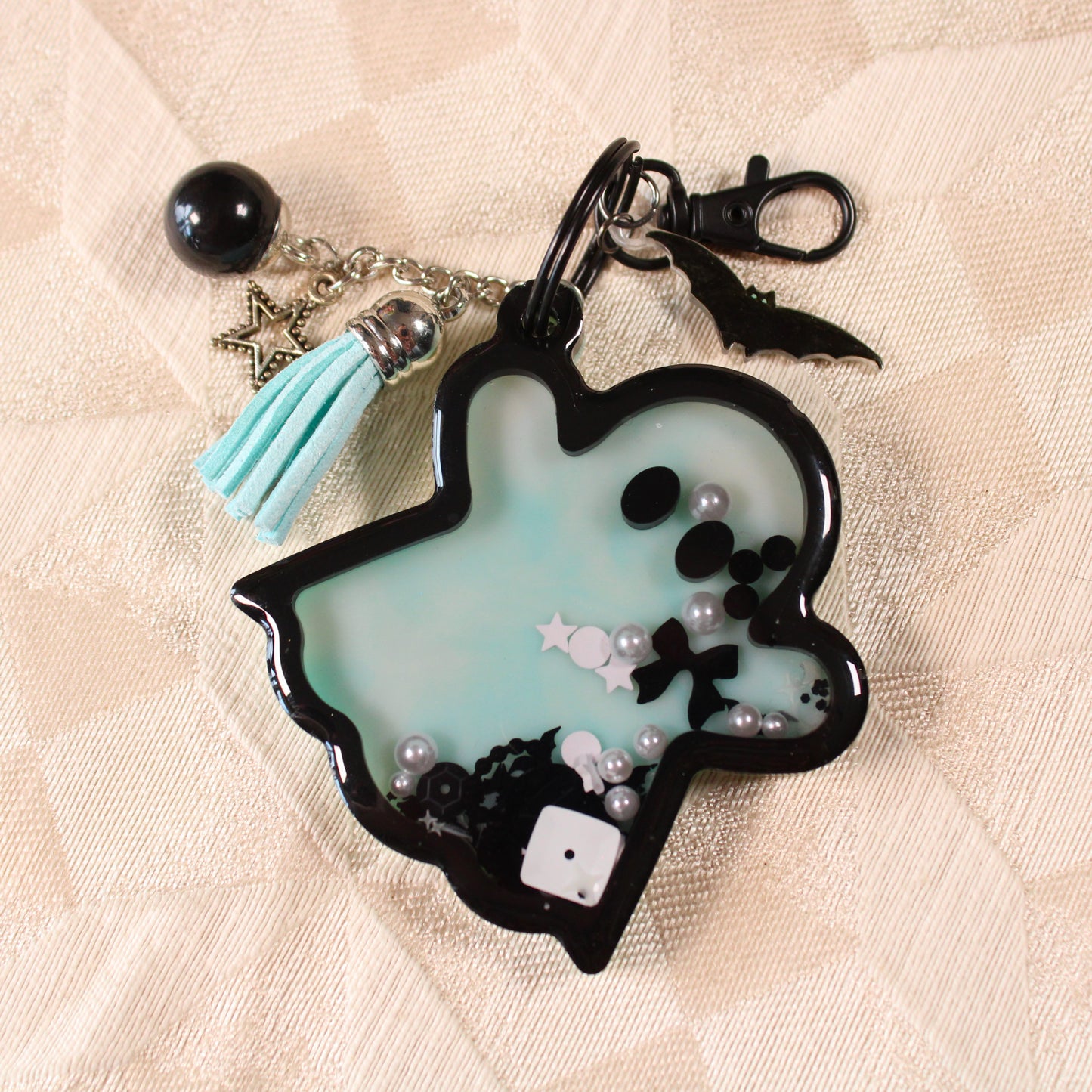 Blue Ghost Shaker Charm