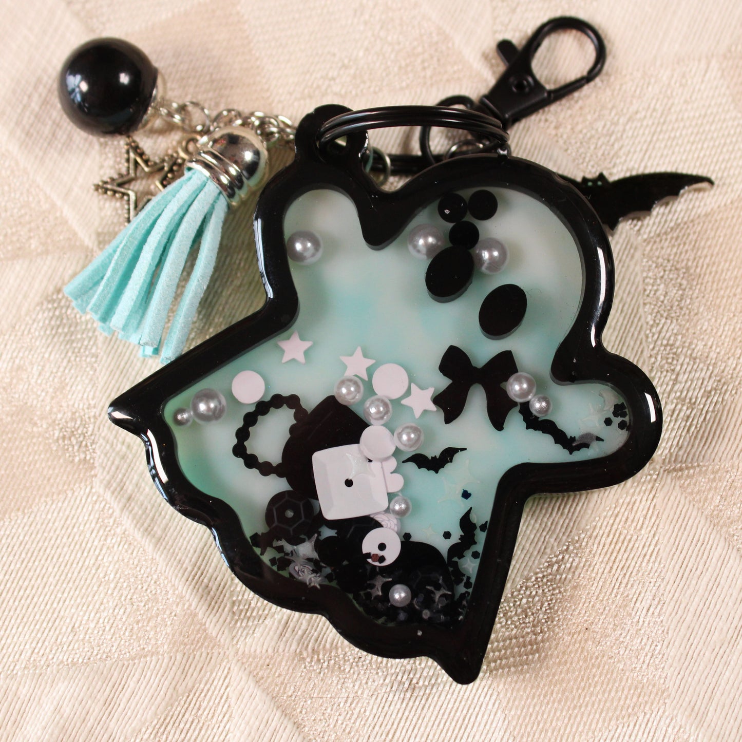 Blue Ghost Shaker Charm