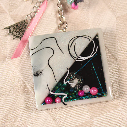 Spider's Web Shaker Charm