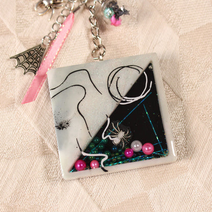 Spider's Web Shaker Charm