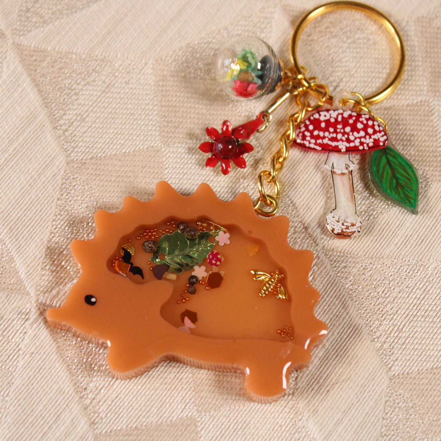 Hedgehog Shaker Charm