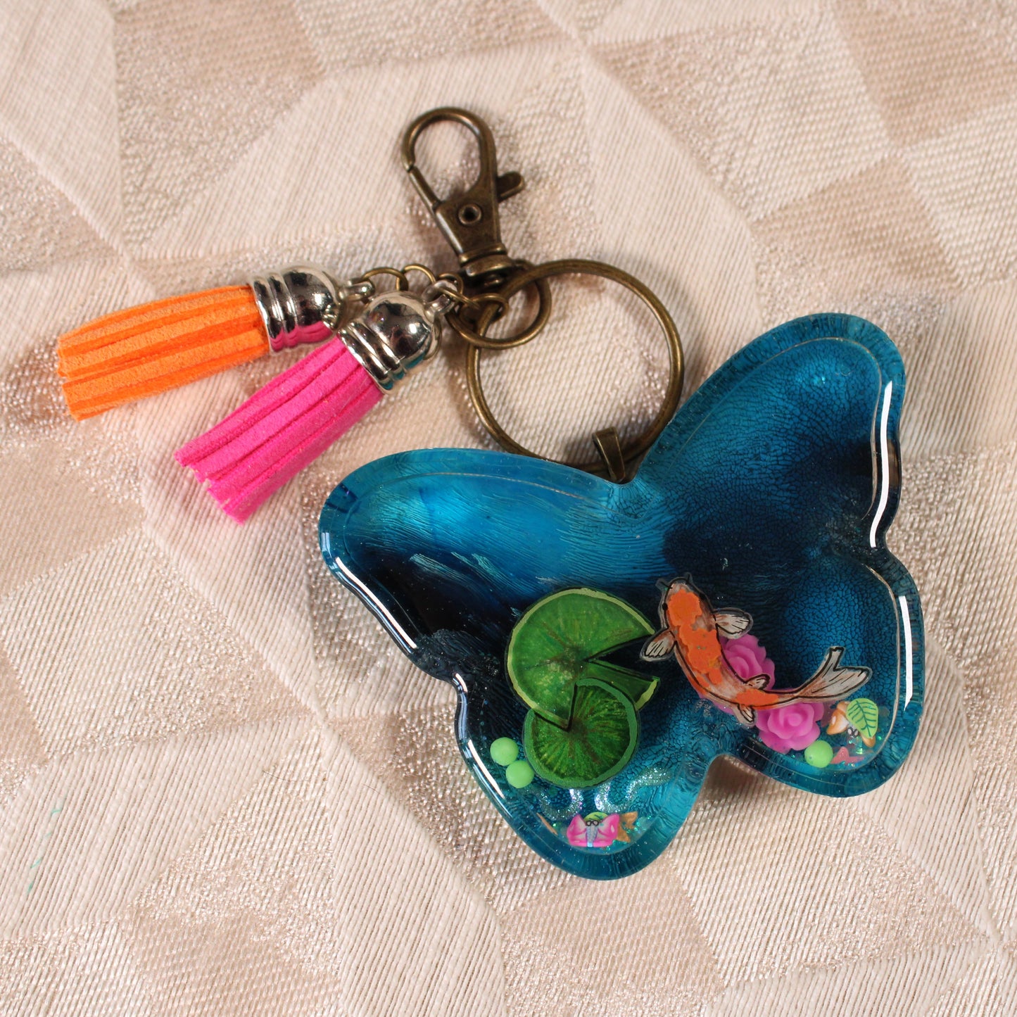 Butterfly Pond Shaker Charm