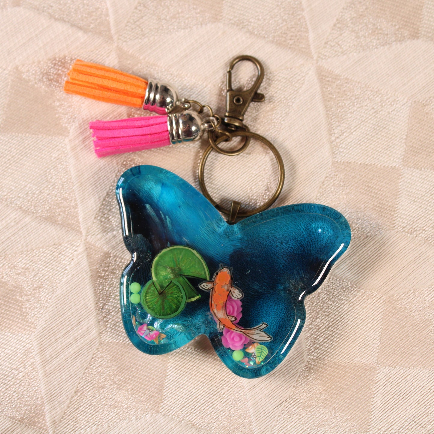 Butterfly Pond Shaker Charm