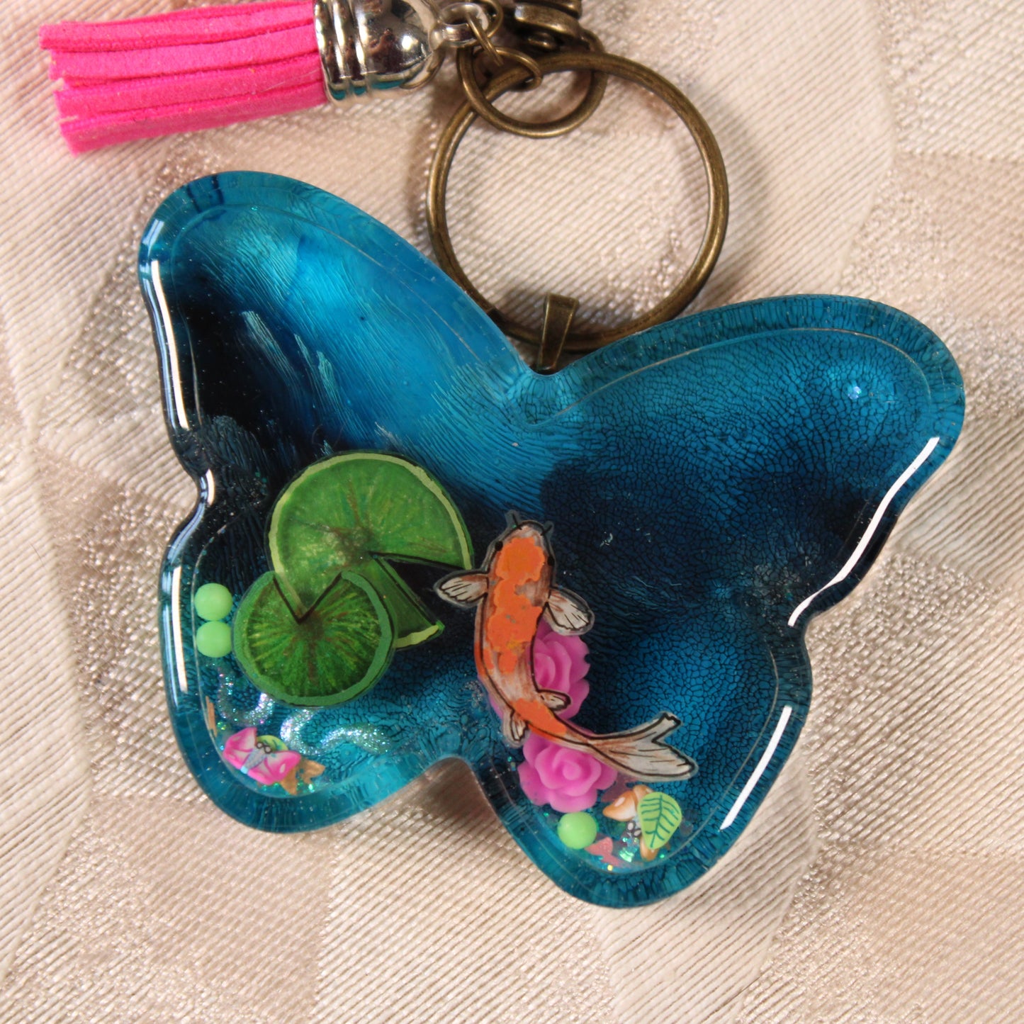 Butterfly Pond Shaker Charm