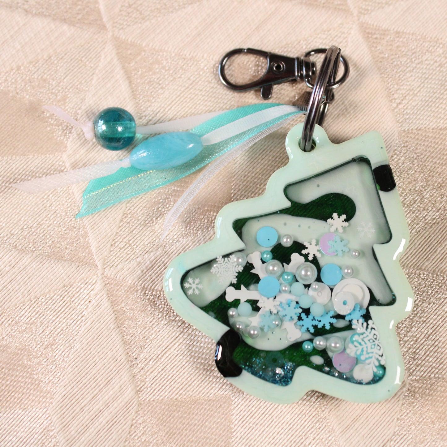 Winter Trees Shaker Charm