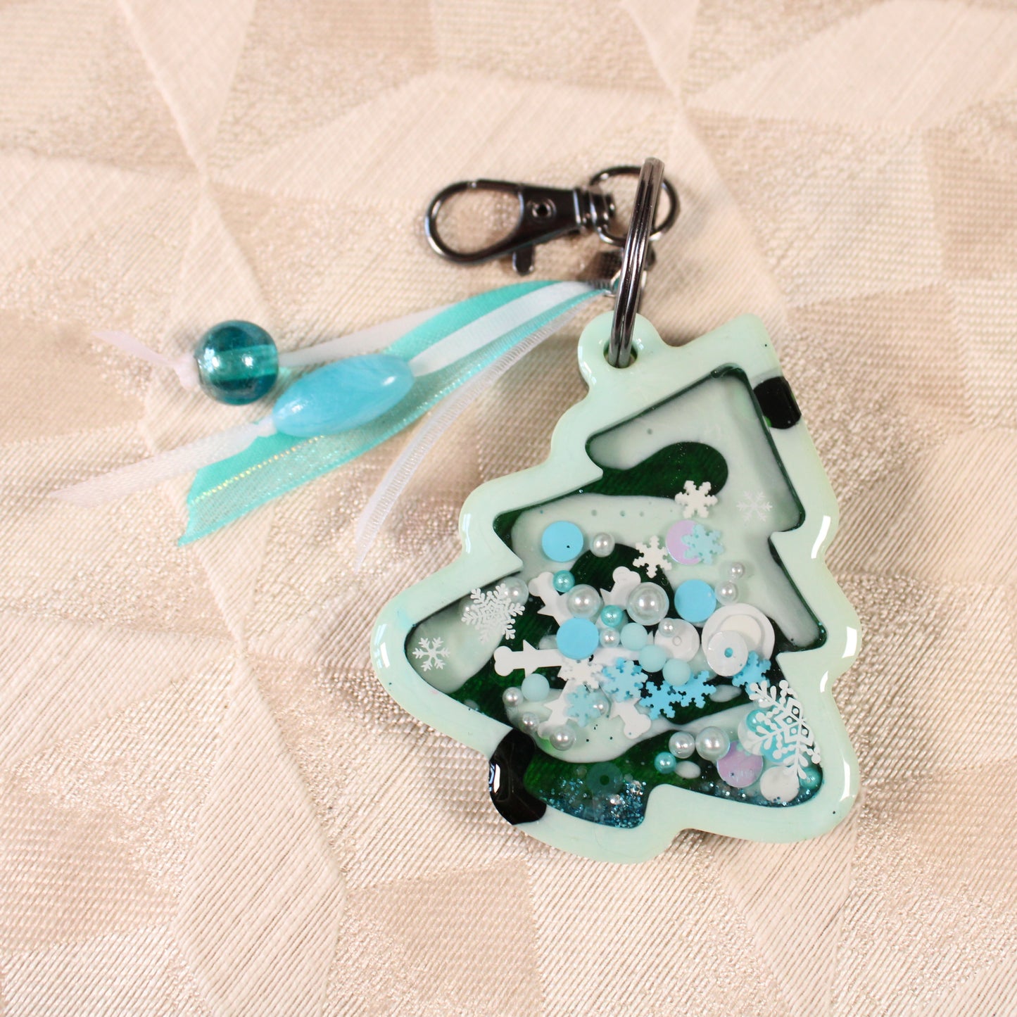 Winter Trees Shaker Charm