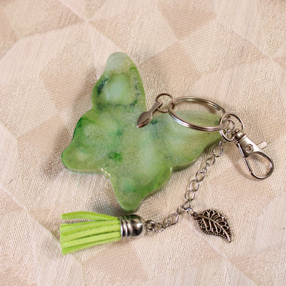 Green Butterfly Shaker Charm