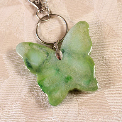 Green Butterfly Shaker Charm