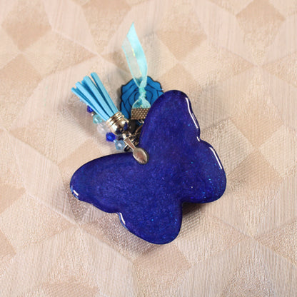 Blue Butterfly Shaker Charm