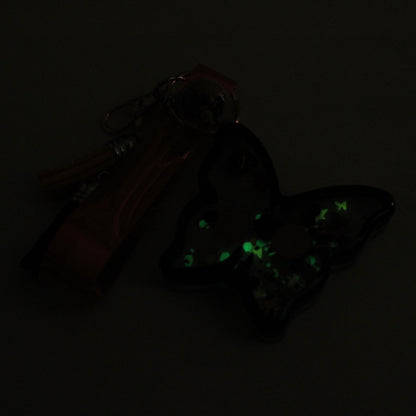 Orange Butterfly Shaker Charm