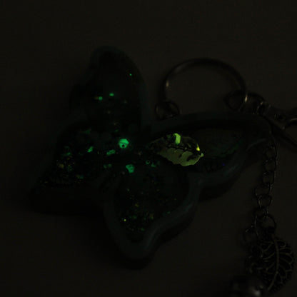 Green Butterfly Shaker Charm