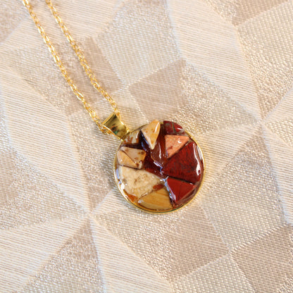 Warm Glow Stone Chip Necklace