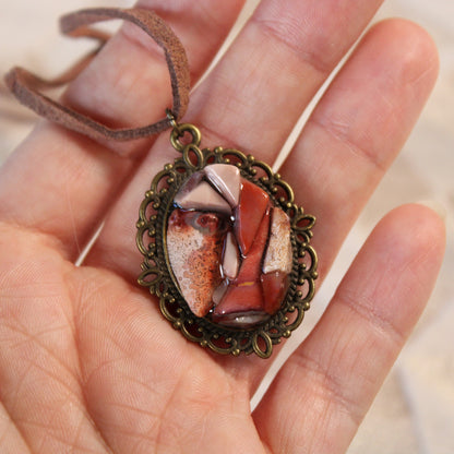 Fancy in Pink Stone Chip Necklace