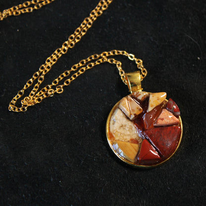 Warm Glow Stone Chip Necklace
