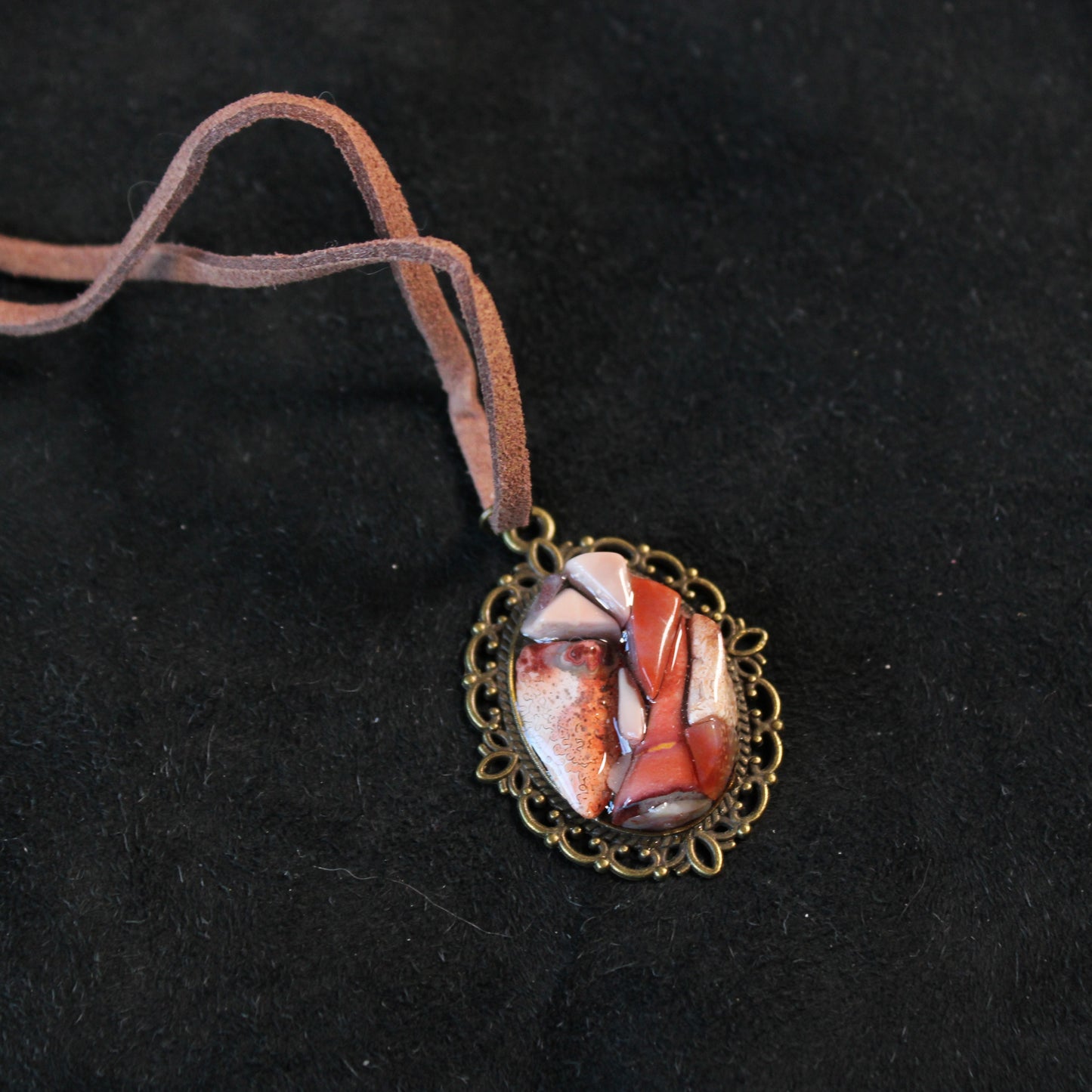 Fancy in Pink Stone Chip Necklace