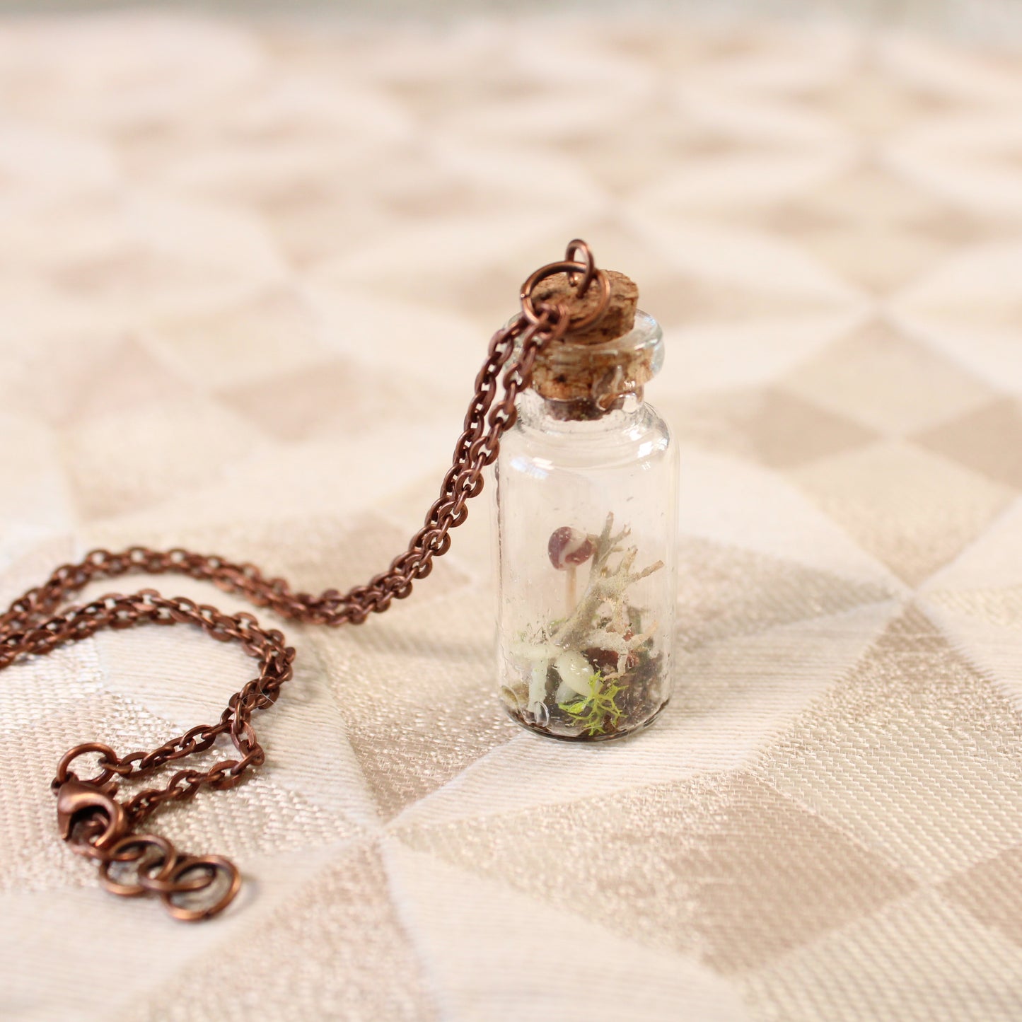 Mini Mushroom Necklace