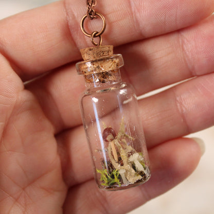 Mini Mushroom Necklace