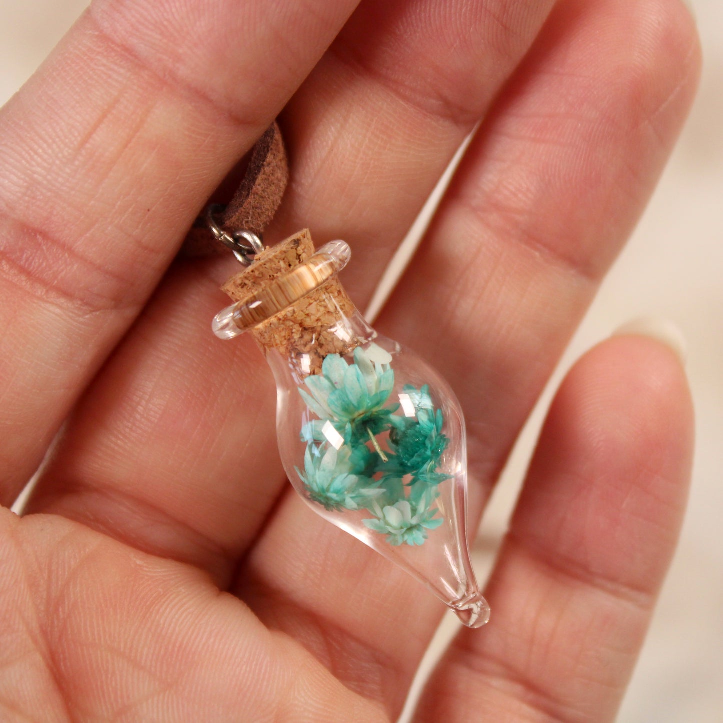 Blue Flowers Necklace