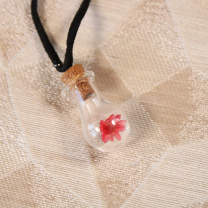 Red Flower Necklace